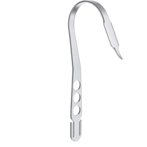 Retractor de Rodilla Curvo Hohmann con Palanca Ósea, 180 Grados, Punta Cilíndrica Larga de 10.12 mm, Ancho de 4 mm, Instrumento de Cirugía Ósea de BRITTON IMPEX - Product Image 2