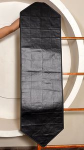 Western Handmade Genuine Hair-on Leather <b>Table</b> <b>Runner</b> Black & White Checkered Patchwork Elegant Style Home Decor <b>Dining</b> <b>Table</b> - Product Image 6