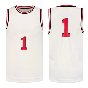 Nueva llegada: Jersey de baloncesto sin mangas, transpirable, 100% poliéster, con logo personalizado y estampado por sublimación, al mejor precio bajo. - Product Image 1