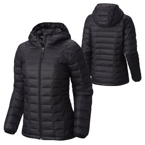 Chaqueta de invierno personalizada para mujer, de piel de oveja cruda, acolchada, cortavientos, impermeable, con capucha desmontable, tela con memoria, cálida, OEM - Product Image 3