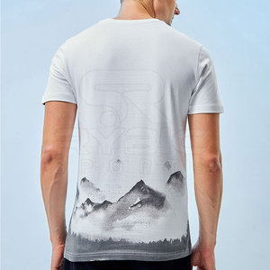 Camisetas estampadas para hombre de fábrica con MOQ bajo, alta calidad, transpirables, con tela suave al tacto y un look elegante. - Product Image 5