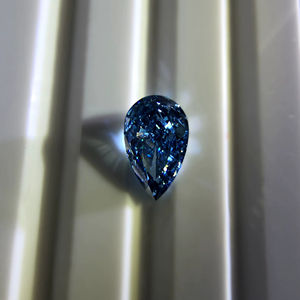Diamante Azul Intenso de 1 Quilate, Corte Pera Modificado Brillante, Cultivado en Laboratorio, VS2, Certificado IGI, Piedra Suelta - Product Image 3
