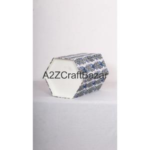 Poubelle hexagonale élégante pliable en papier de coton recyclé fait main, pour usage intérieur/extérieur, idéale pour les déchets de rue, vente en gros - Product Image 6