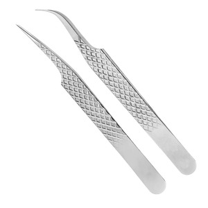 Juego de pinzas rusas Mega Volume para extensiones de pestañas, pinzas rectas y curvas - Product Image 1