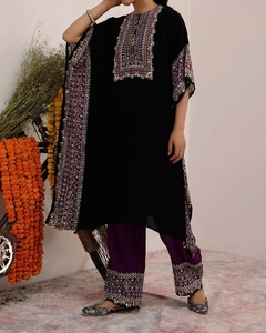 New Beautiful Modest Dubai <b>Kaftan</b> for Women Handmade Breathable Polyester Traditional Islamic Clothing Accessory Designed for - Product Image 1