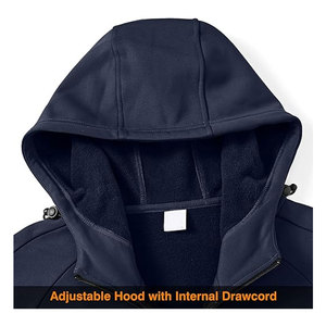 ชุดวอร์มบุขนแกะสำหรับผู้ชาย เสื้อแจ็คเก็ตมีฮู้ด กางเกงวอร์มสำหรับวิ่งและเล่นกีฬา พร้อมกระเป๋าซิป เก็บความอบอุ่น - Product Image 3