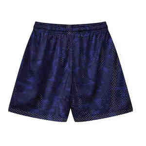 Shorts décontractés en maille unie pour hommes OEM - Shorts de sport d'été légers de haute qualité 100 % polyester, taille mi-haute élastique, personnalisables - Product Image 2