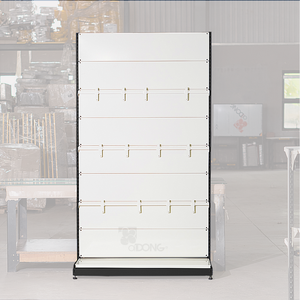 Góndola Metálica de Estilo Moderno Personalizada OEM, Acabado con Recubrimiento en Polvo, Base de Pared Trasera Lisa, Fácil Montaje, Marca ADONG, para Uso en Supermercados - Product Image 1