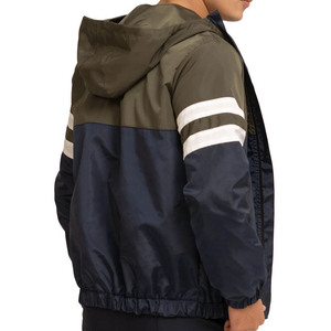 Chaqueta Deportiva con Capucha para Hombre, Estilo Racer, con Bloques de Color, Cierre de Cremallera, Resistente al Viento, Material de Poliéster, para Otoño - Product Image 2