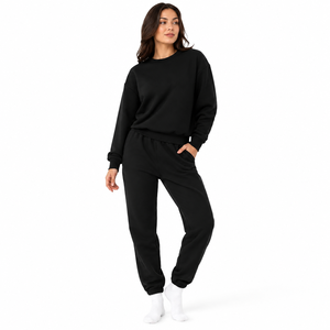 Sudadera para mujer, elegante, de calidad premium, tela de forro polar suave, cómoda, de corte relajado, ligera, cálida, ropa informal para el día a día - Product Image 1