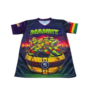 Maillot de baseball brodé personnalisé universitaire USA Arizona en maille avec impression sublimée, anti-bactérien, col en V court sur le devant - Product Image 3