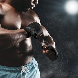 Bandages de boxe élastiques personnalisés OEM ODM pour MMA, 2 pièces, tailles et couleurs personnalisées, logo, vente en gros, fabricant en vrac - Product Image 6