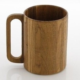 แก้วกาแฟไม้สไตล์เรียบง่าย แก้วไม้เนื้อแข็งทำมือ สำหรับชา กาแฟ เบียร์ ใช้ในบ้าน รับประทานอาหาร จากซัพพลายเออร์ที่ดีที่สุด - Product Image 3