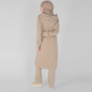 Vêtements de sport actifs Hijab, survêtement à capuche pour le yoga, coupe-vent islamique écologique grande taille pour femmes musulmanes - Product Image 3