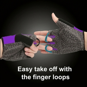 Gants de cyclisme pour hommes et femmes, respirants, rembourrés, demi-doigts, pour la conduite à vélo, protection confortable, sports de plein air - Product Image 3
