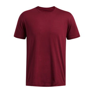 เสื้อยืดคอกลมทรงหลวมคุณภาพสูงสำหรับผู้ชาย ผ้าคอตตอนหนานุ่ม 100% แบบหนาพิเศษ สั่งทำได้ ลายตาราง - Product Image 1