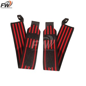 Bandes de poignet de haute qualité personnalisées, en nylon élastique, pour la musculation et les sports de gym, avec protection de la paume tendance. - Product Image 4