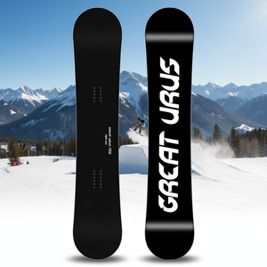 <span class=keywords><strong>Snowboard</strong></span> haut de gamme pour adultes, adapté à tous les terrains et au freestyle, avec une construction en bois et fibre de verre, en noir. - Product Image 2