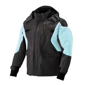 Chaqueta de Motocicleta con Capucha y Bloques de Color para Hombre, con Cierre de Cremallera y Múltiples Bolsillos, Resistente al Viento, para Invierno - Product Image 1