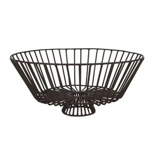 Hot selling fruit <b>basket</b> latest design home decor centerpiece table decorative fruit <b>basket</b> black color round shape fruit <b>basket</b> - Product Image 3