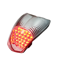 Luz Trasera LED MOFUNS ABS+PC con Luz de Señal de Giro para K1200R Sport 2005~2008 (Lente Ahumada/Transparente, Certificación E-mark)