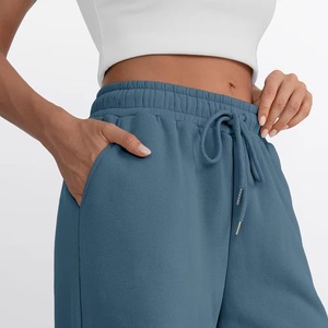 Nouveauté : Pantalon de survêtement uni pour femme, style streetwear, en coton, avec poches latérales unies - Product Image 6