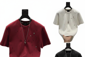 T-shirt de sport pour homme en polyester tricoté 100 %, à manches courtes, motif écossais, anti-plis, séchage rapide, évacuation de l'humidité, idéal pour la gym et l'entraînement - Product Image 3