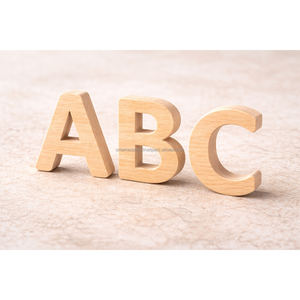 Letras del Alfabeto Modernas Hechas a Mano, Ecológicas, de Madera de Haya Maciza Natural, de la A a la Z, para Decoración del Hogar, Manualidades y Aprendizaje Infantil - Product Image 3