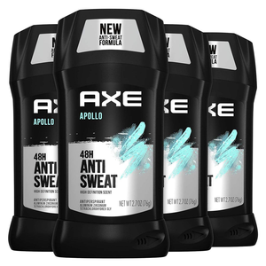 Déodorant anti-transpirant en stick pour homme AXE Apollo, sauge et bois de cèdre, 48 heures anti-transpiration, 2,7 onces (lot de 4) - Product Image 1