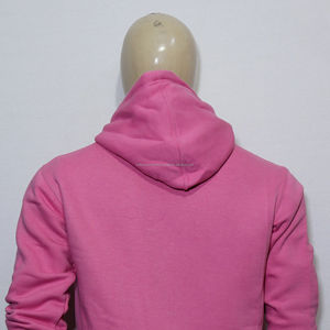 <b>Men's</b> <b>Pink</b> Hooded Sweatshirt Regular Fit Fleece Casual Autumn Wear Pocket Design Solid Color Knitted <b>Hoodie</b> - Product Image 5