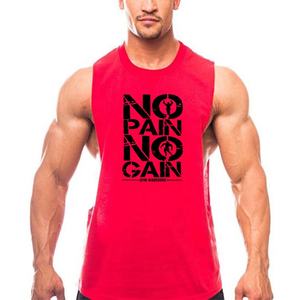 Débardeur de musculation pour homme de haute qualité avec logo personnalisé, sans manches, gilet de voyage, débardeur de sport, 100% coton, antibactérien - Product Image 1