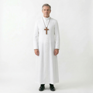 Robe de Prêtre de Luxe Sur Mesure, Vêtement Liturgique Respirant, Vêtements Religieux en Gros pour le Clergé d'Église - Product Image 4