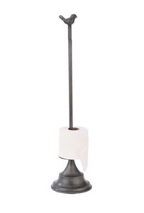 Floor Standing Iron Tissue Paper Holder With Reserve <b>Roll</b> Storage Stand For Bathroom Organization Decorative Accessory - Product Image 5