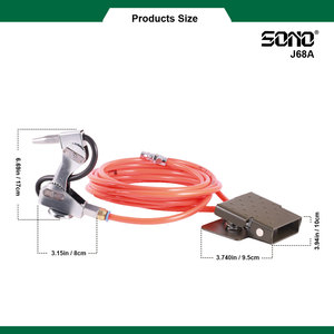 Juego de fijación por soplado de aire OEM SONO J100, incluye accesorio de soplado de aire y pedal, empaquetado en cubeta - Product Image 4