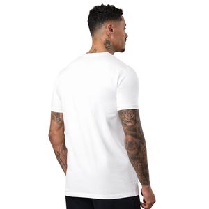 <b>Mens</b> <b>White</b> Classic Jersey T-<b>Shirt</b> <b>Short</b> <b>Sleeve</b> Lightweight Breathable Eco-Friendly Athletic Training Running Fitness 100% Cotton - Product Image 2