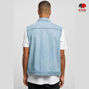 Chaleco Vaquero Personalizado Ryan Pro Gear para Hombre, Ropa Casual, Tela Transpirable con Logotipo Personalizado - Product Image 4