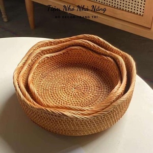 Panier de rangement en rotin tressé à la main de qualité export du Vietnam pour fruits, rangement de cuisine, organisation de salon et décoration de table - Product Image 4