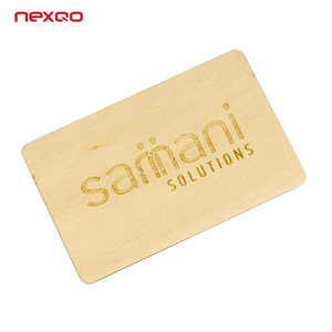 도매 CR80 <span class=keywords><strong>RFID</strong></span> NFC 나무 카드 체리, 대나무, 블랙 월넛, 베이스우드 카드 - Product Image 1