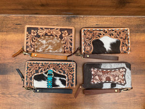 Gran oferta, billetera de cuero mecanizada a mano de diseñador de lujo con muñequera, tarjetero largo de estilo nuevo de alta calidad, piel de vaca para mujer - Product Image 4