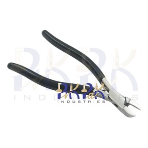 Ciseaux latéraux pour gauchers 180 mm en acier inoxydable avec poignées en PVC à ressort pour sertissage, pêche, fabrication de bijoux, bricolage, artisanat, coupe de fil, OEM - Product Image 6