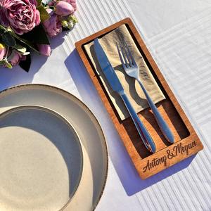 Portacubiertos de madera, perfecto para mesas de comedor, restaurantes, cafeterías, hoteles, eventos y fiestas, cubiertos para el hogar y la cocina. - Product Image 4