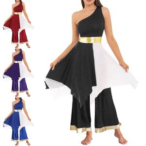 Fabricante de Ropa de Danza Larga para Mujer, Traje de Danza Lírica de Adoración y Alabanza, Vestido y Pantalones Anchos, Disfraces para Actuaciones, Venta al por Mayor - Product Image 1