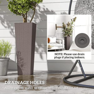 Juego de 2 Macetas de Plástico para Cultivar y Exhibir tus Plantas y Flores Favoritas - Product Image 5