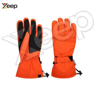 Gants de ski d'hiver en polyester de haute qualité, imperméables, isolés, à doigts complets, compatibles écran tactile, fermeture auto-agrippante, personnalisables