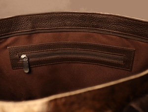 Pochette de luxe pour femme en cuir véritable, design personnalisé, fermeture éclair, grande capacité, bandoulière amovible – Nouveauté très prisée - Product Image 3