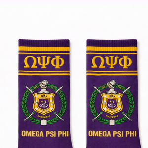Chaussettes brodées de haute qualité pour les fraternités grecques, idéales pour les organisations et événements universitaires - Product Image 2