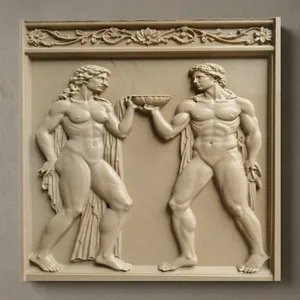 Estatua Clásica de Mármol en Relieve, Tallada a Mano, Figura Europea, Escultura Decorativa de Pared para Exteriores - Product Image 3