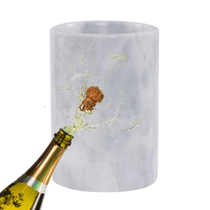 Refroidisseur et seau à glace pour vin, idéal pour les dîners festifs, produit artisanal élégant, refroidisseur de bouteilles en marbre, en gros - Product Image 1