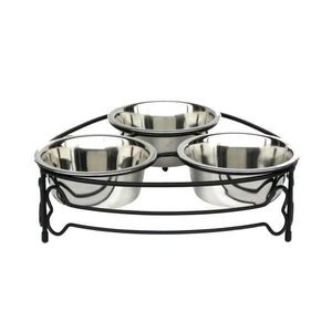 Mirror Polished Stainless Steel <b>Dog</b> Food <b>Bowl</b> with Non Skid Rubber Ring for Comfortable Pet Feeding - Product Image 1