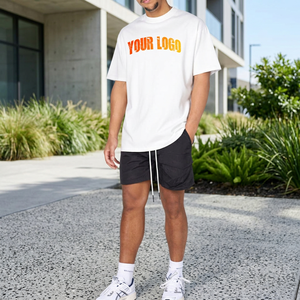 Wholesale 100% Cotton Oversized Printed T-Shirt Shorts <b>Set</b> Men Regular Fit Eco-Friendly Breathable Custom Fashion <b>Twin</b> <b>Set</b> - Product Image 6